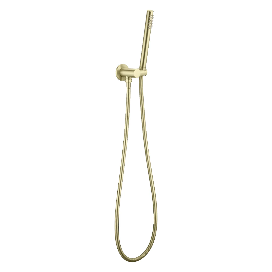Classic Brushed Gold Slim Hand Held Shower