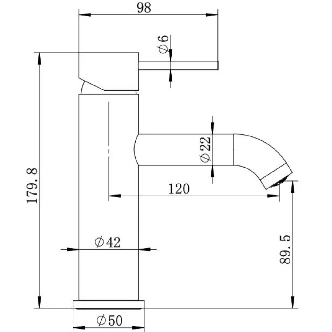 Classic Brushed Nickel Basin Mixer - Image 2