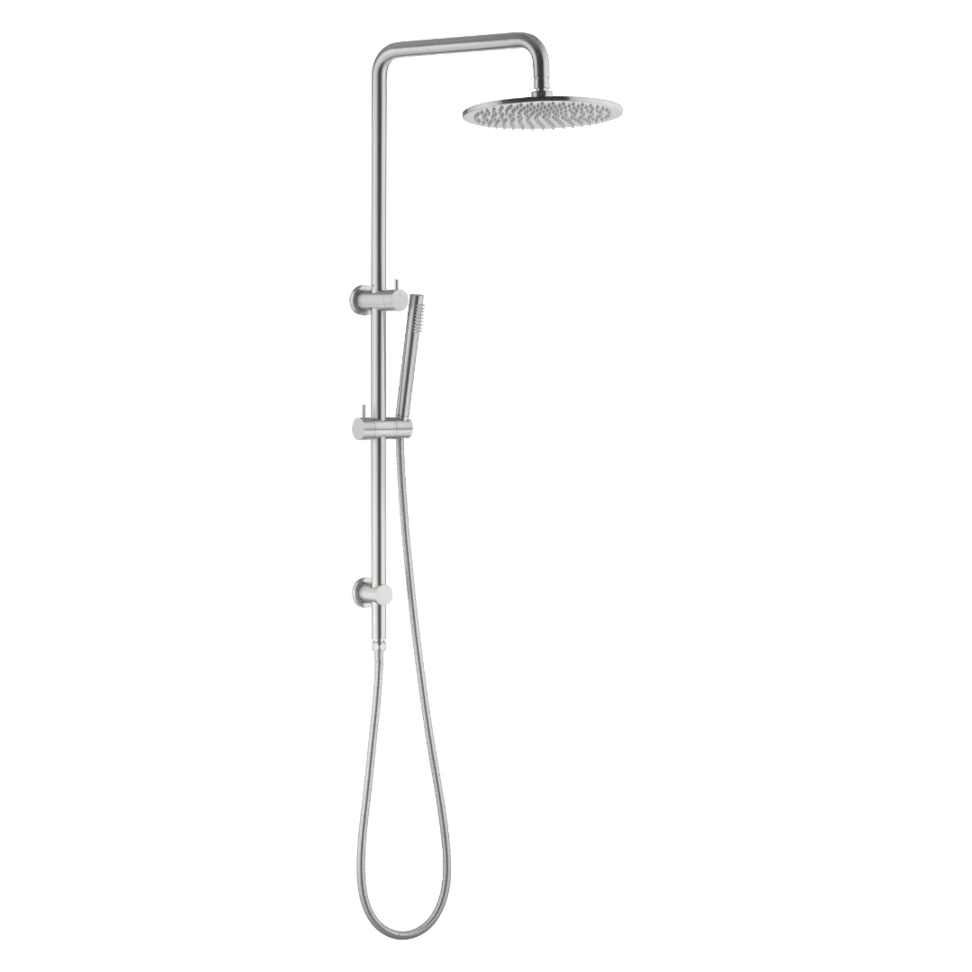 Classic Brushed Nickel Multifunction Shower Rail Set