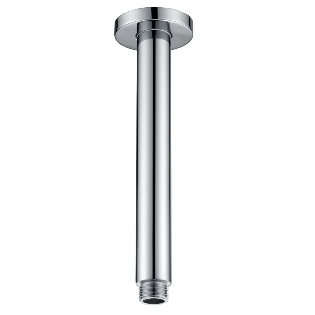 Classic Chrome 200mm Round Ceiling Arm