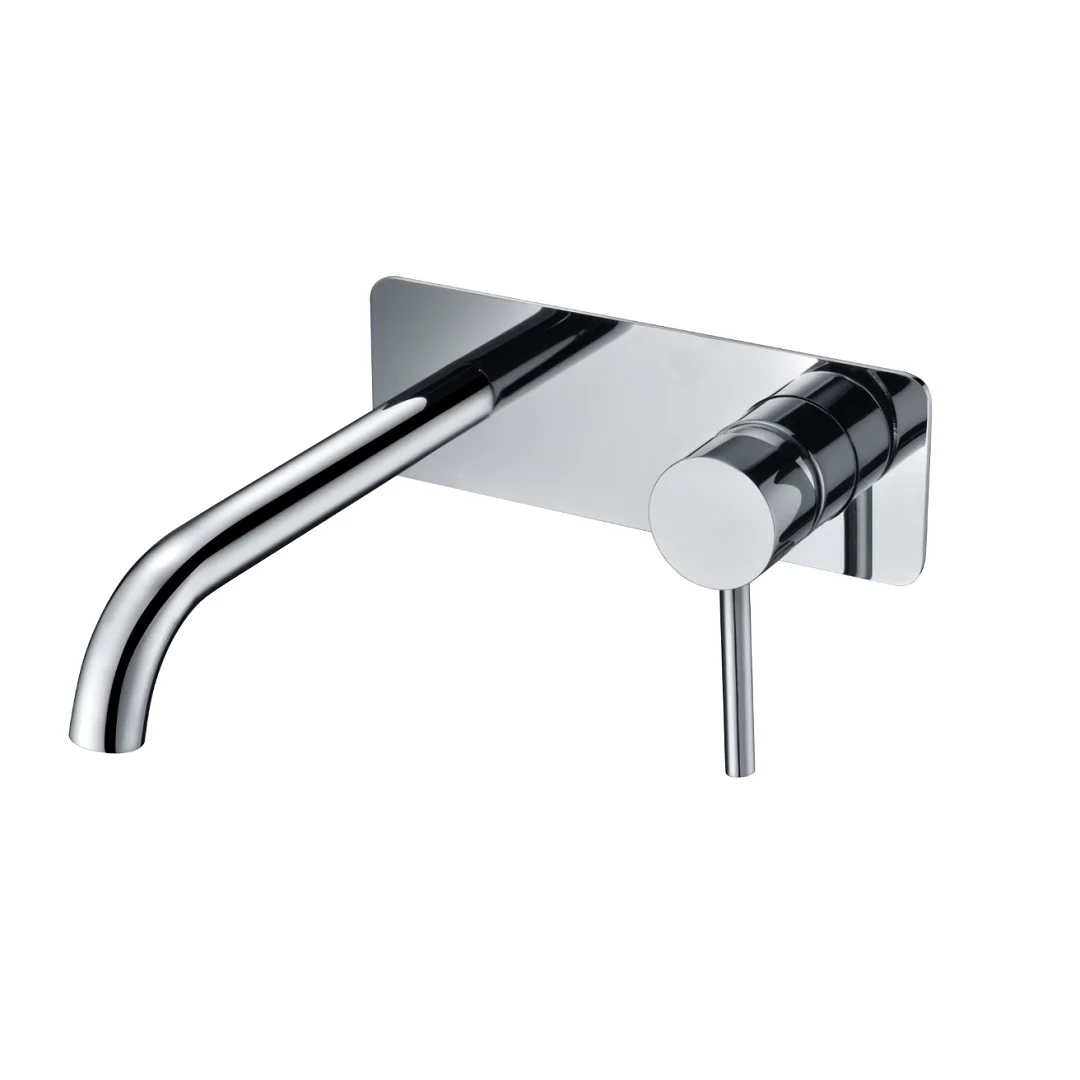 Classic Chrome Wall Basin Mixer Combination
