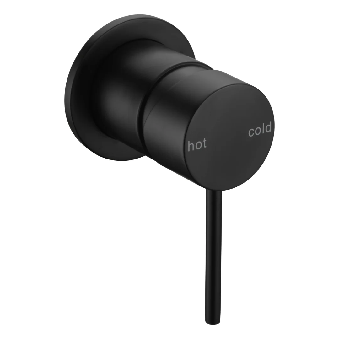 Classic Matte Black Wall Mixer