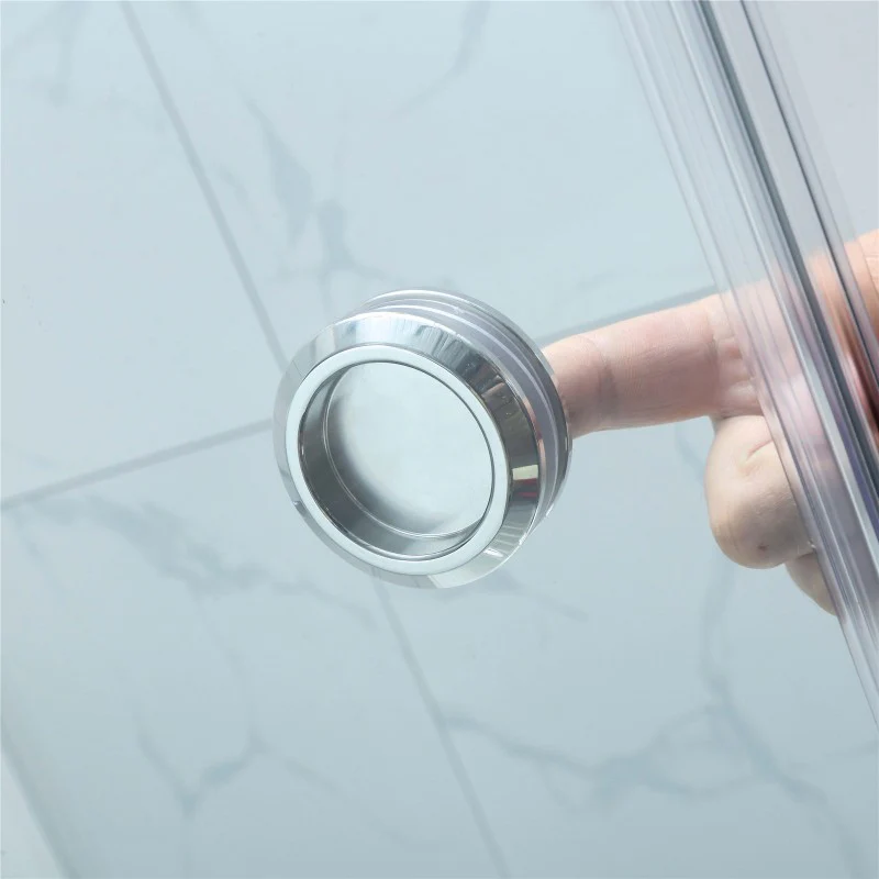 Corner Frameless Sliding Adjustable Shower Screen - Image 10