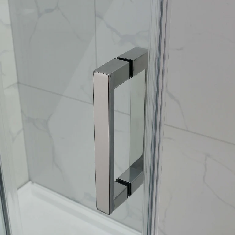 Corner Frameless Sliding Adjustable Shower Screen - Image 11