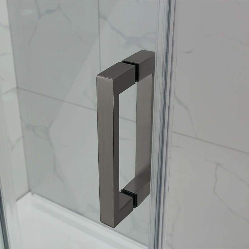 Corner Frameless Sliding Adjustable Shower Screen - Image 7