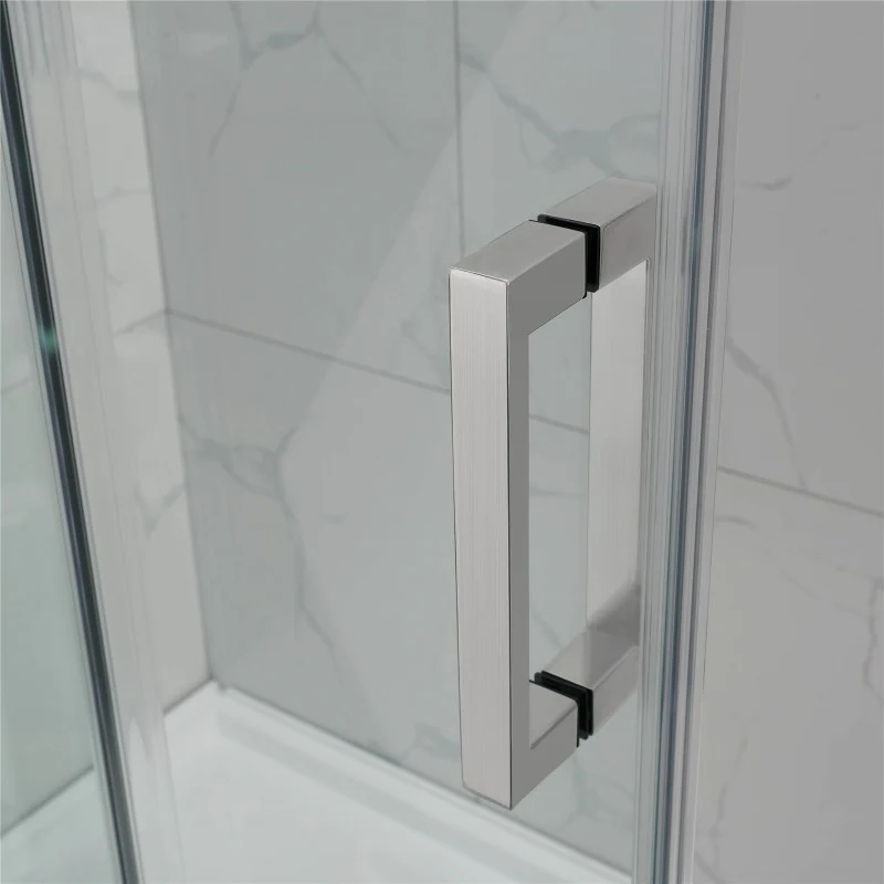 Corner Frameless Sliding Adjustable Shower Screen - Image 8