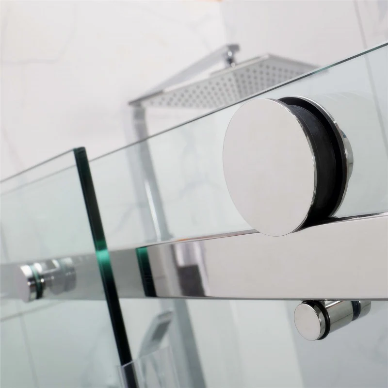 Corner Frameless Sliding Adjustable Shower Screen - Image 9