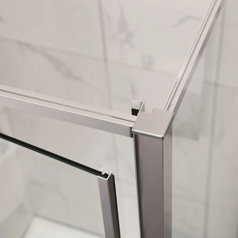 Corner Semi Frameless Pivot Shower Screen - Image 4