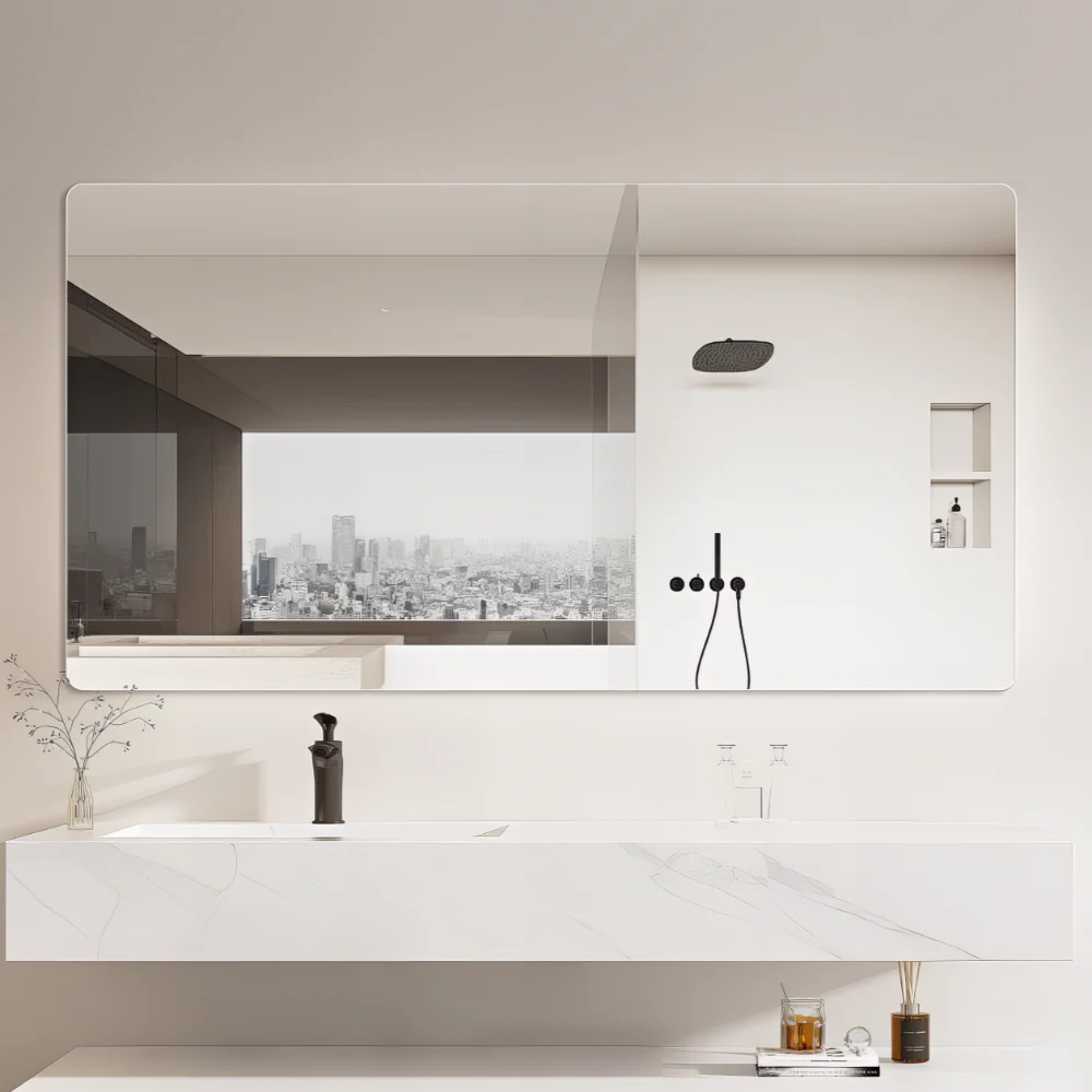 Curva 1500 x 800 Polished Edge Mirror - Image 2