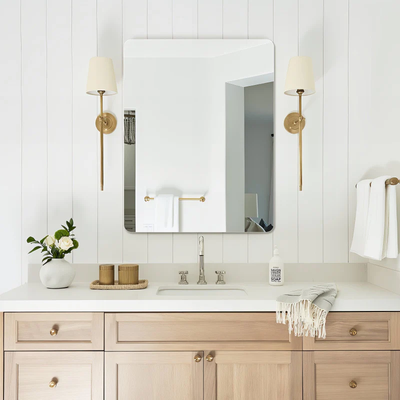 Curva 600 x 800 Polished Edge Mirror - Image 2
