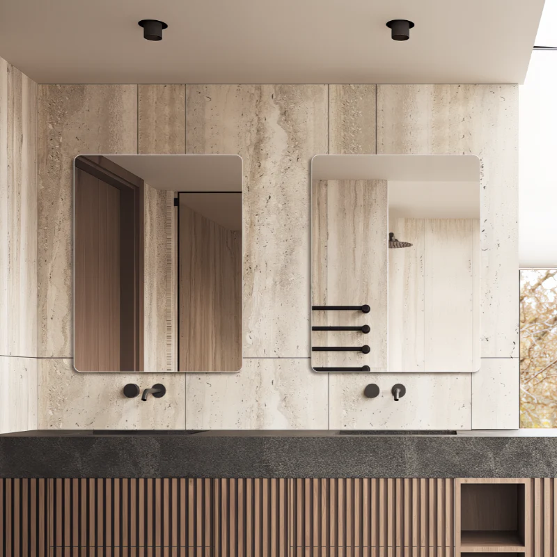 Curva 600 x 800 Polished Edge Mirror - Image 4