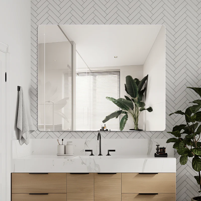 Curva 900 x 750 Polished Edge Mirror