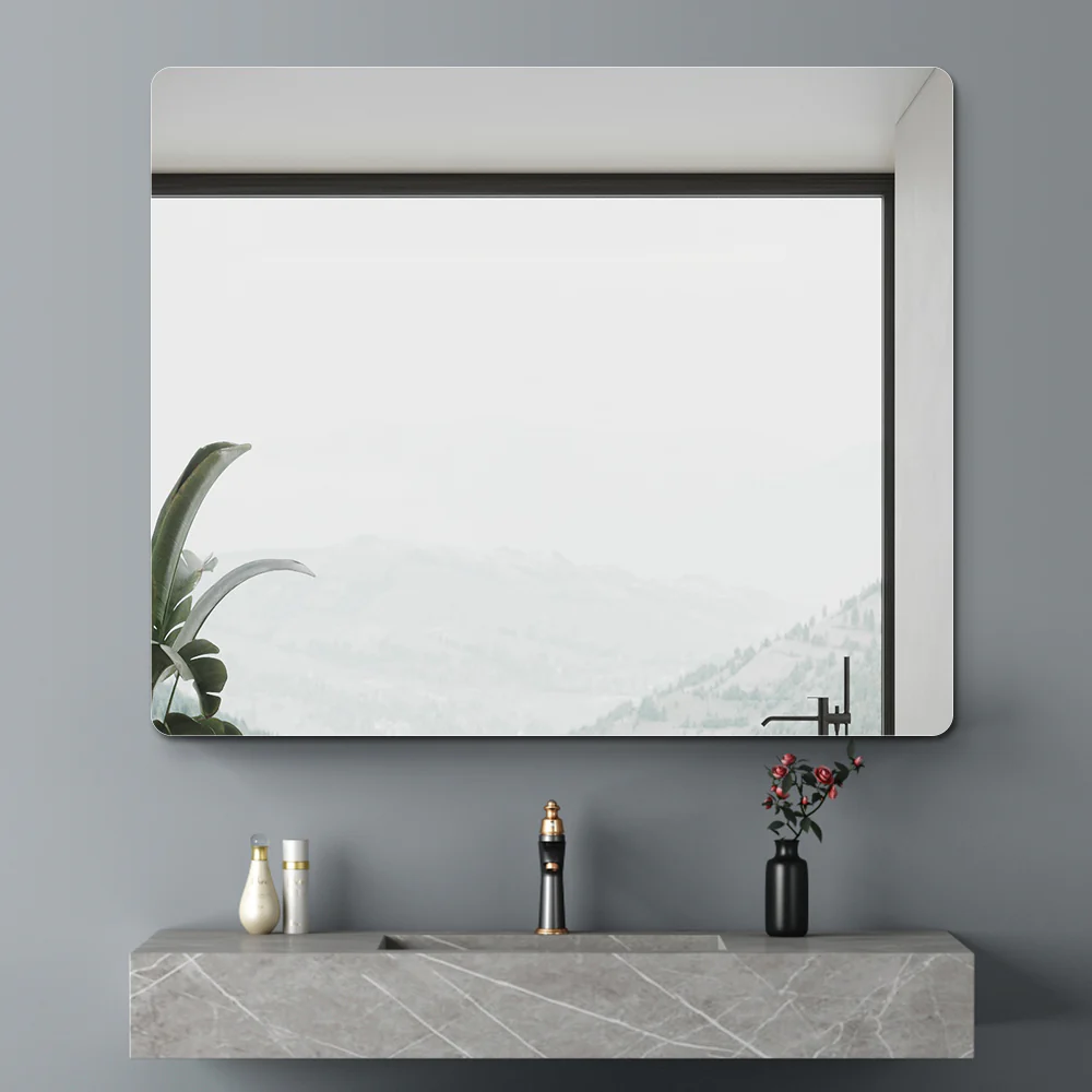 Curva 900 x 750 Polished Edge Mirror - Image 4