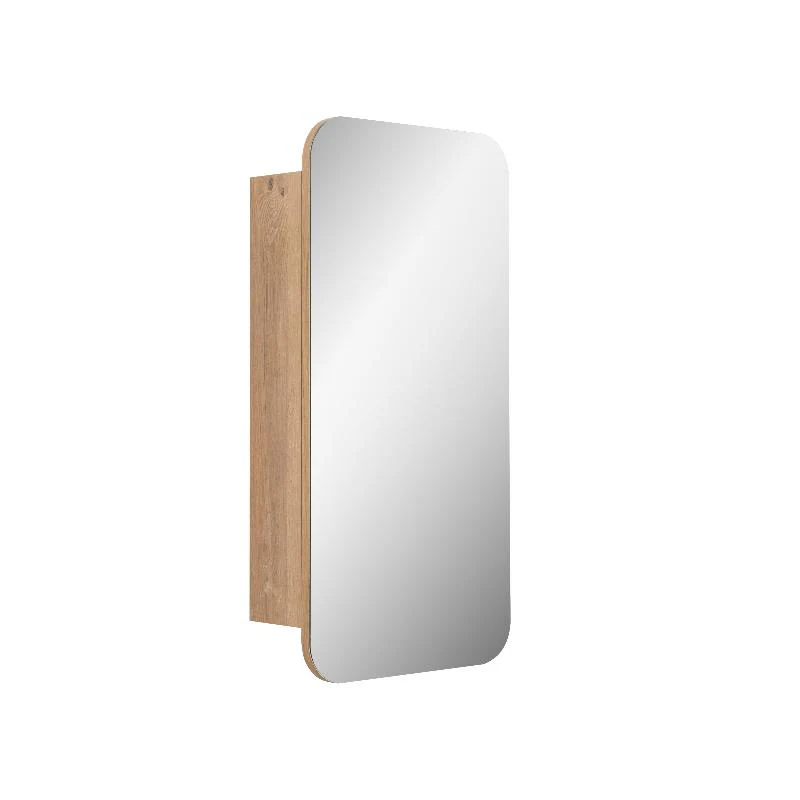 Curva Natural Oak Square Shaving Cabinet