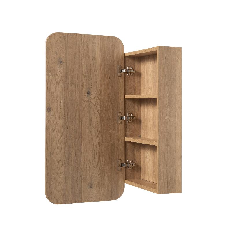 Curva Natural Oak Square Shaving Cabinet - Image 3