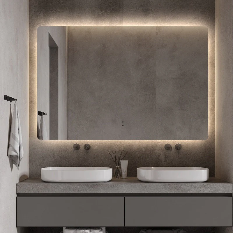 Curva Rectangle 1200 x 800 Touchless LED Mirror - Three Light Temperatures - Image 2