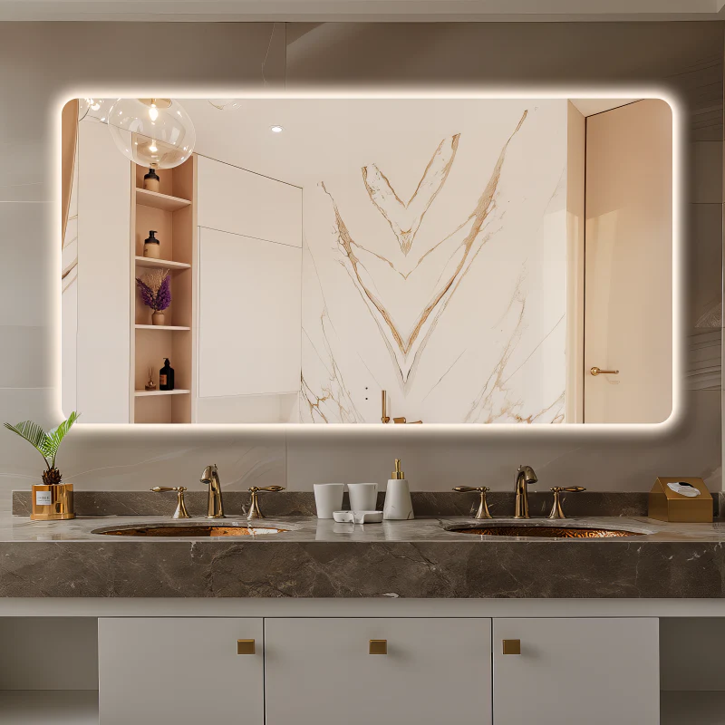 Curva Rectangle 1500 x 800 Touchless LED Mirror - Three Light Temperatures