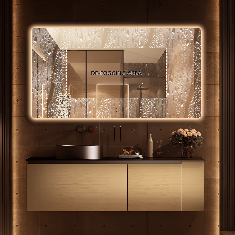 Curva Rectangle 1500 x 800 Touchless LED Mirror - Three Light Temperatures - Image 10