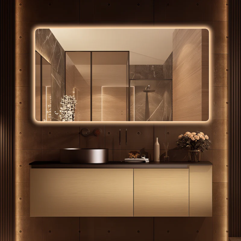 Curva Rectangle 1500 x 800 Touchless LED Mirror - Three Light Temperatures - Image 3