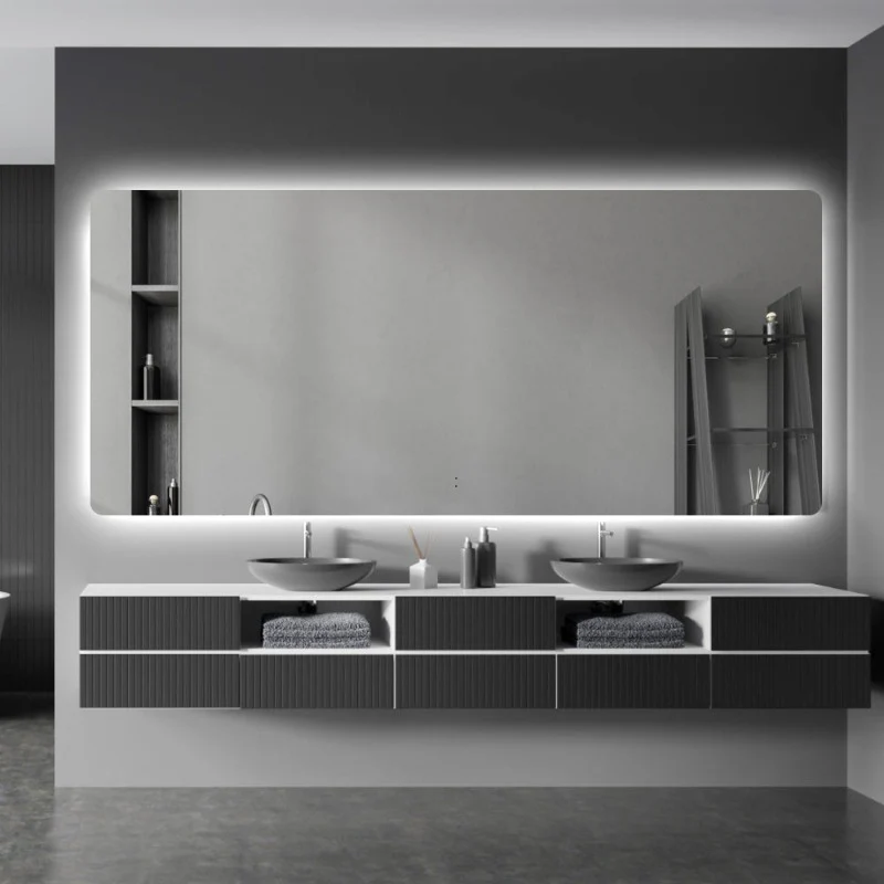 Curva Rectangle 1800 x 800 Touchless LED Mirror - Three Light Temperatures - Image 3