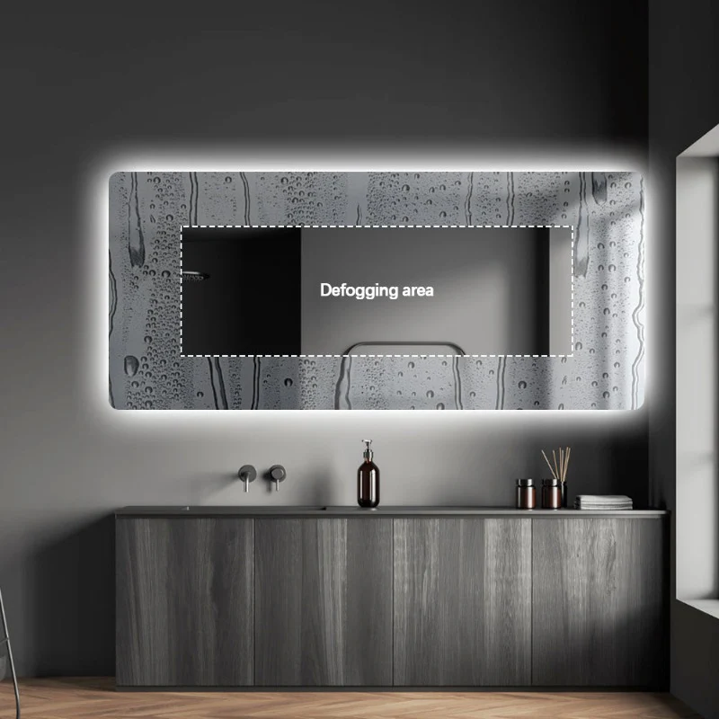 Curva Rectangle 1800 x 800 Touchless LED Mirror - Three Light Temperatures - Image 6