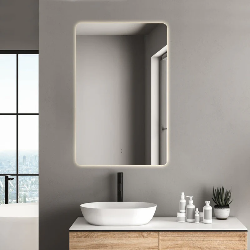 Curva Rectangle 450 x 700 Touchless LED Mirror - Three Light Temperatures - Image 3
