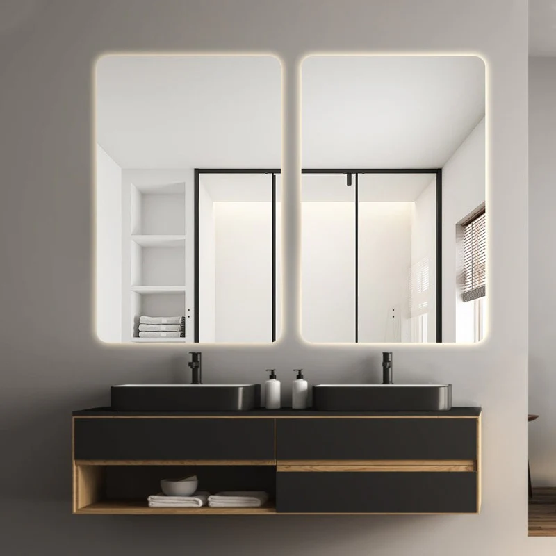 Curva Rectangle 450 x 700 Touchless LED Mirror - Three Light Temperatures - Image 4