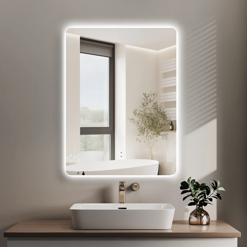 Curva Rectangle 600 x 800 Touchless LED Mirror - Three Light Temperatures