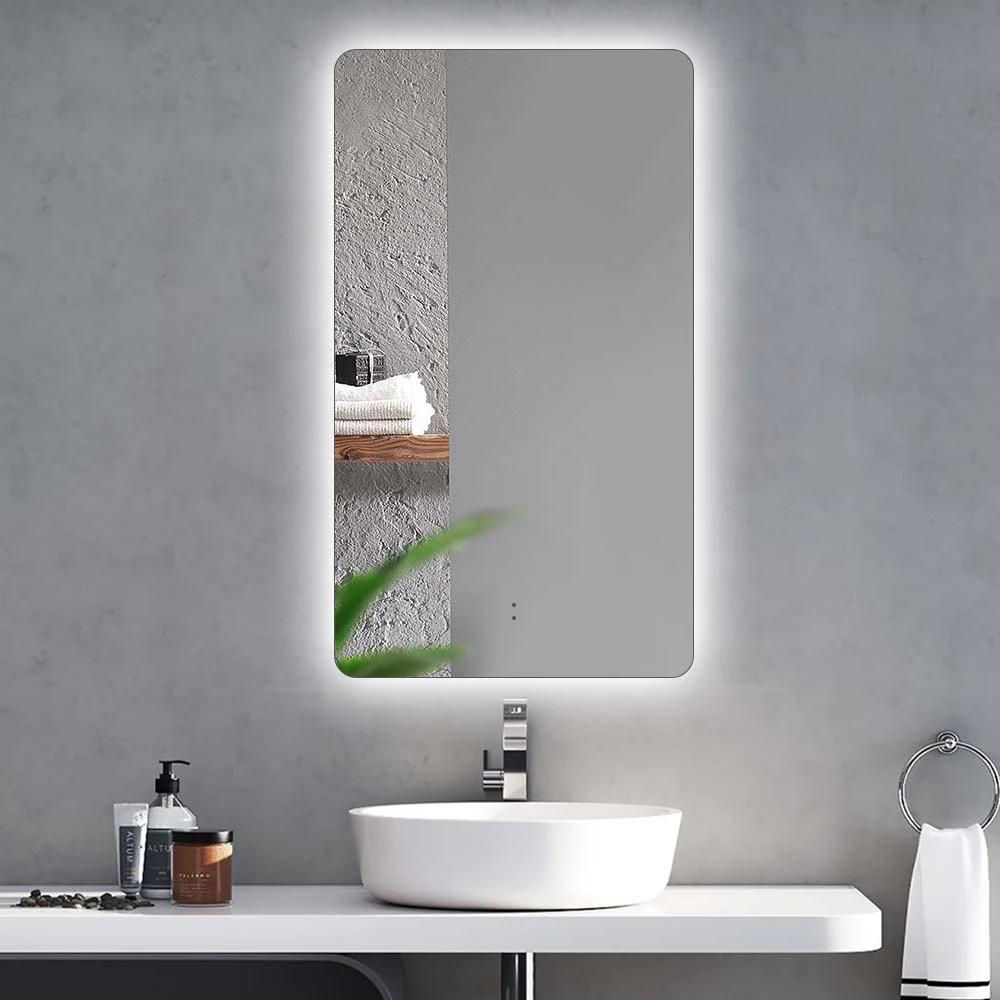 Curva Rectangle 600 x 800 Touchless LED Mirror - Three Light Temperatures - Image 4