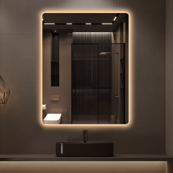 Curva Rectangle 700 x 900 Touchless LED Mirror - Three Light Temperatures