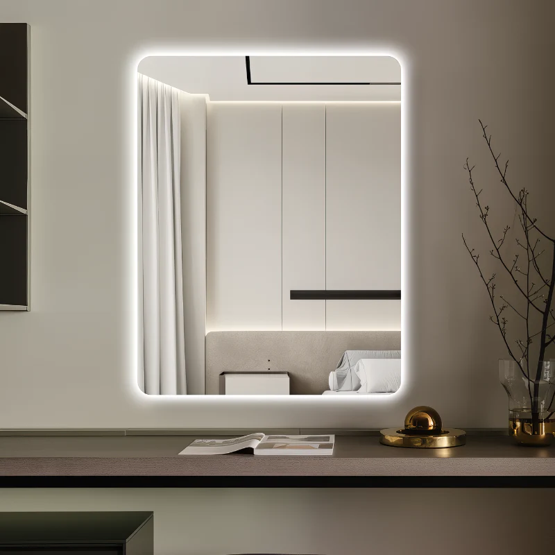 Curva Rectangle 700 x 900 Touchless LED Mirror - Three Light Temperatures - Image 3