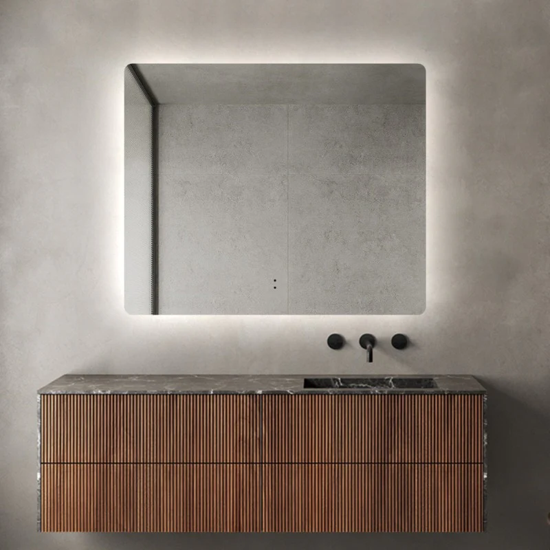 Curva Rectangle 900 x 750 Touchless LED Mirror - Three Light Temperatures - Image 4