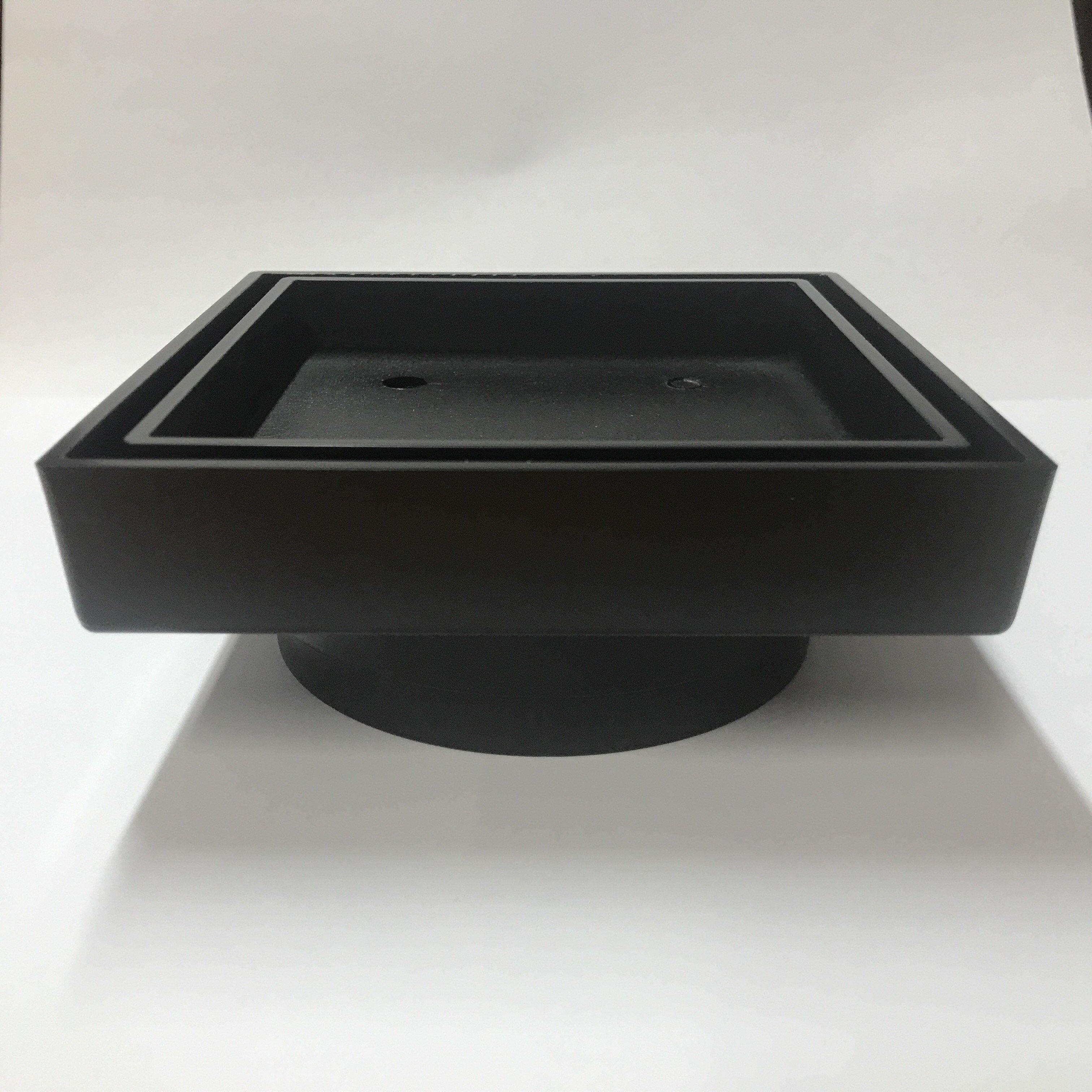 D444B Black Tile Insert Slim Smart Square Floor Waste - Image 3