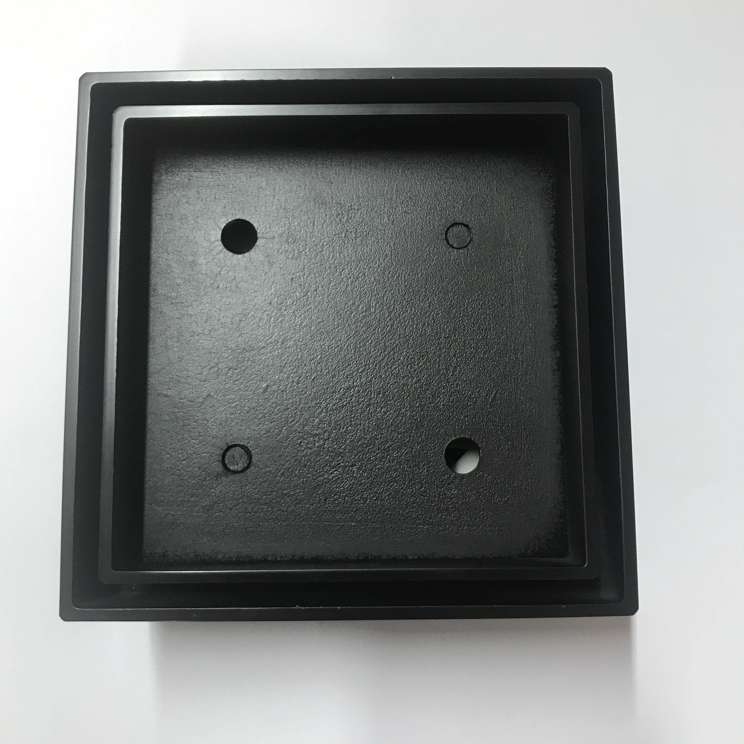 D444B Black Tile Insert Slim Smart Square Floor Waste - Image 4