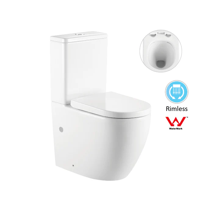 Deluso Short Projection Rimless Back to Wall Faced Toilet Suite