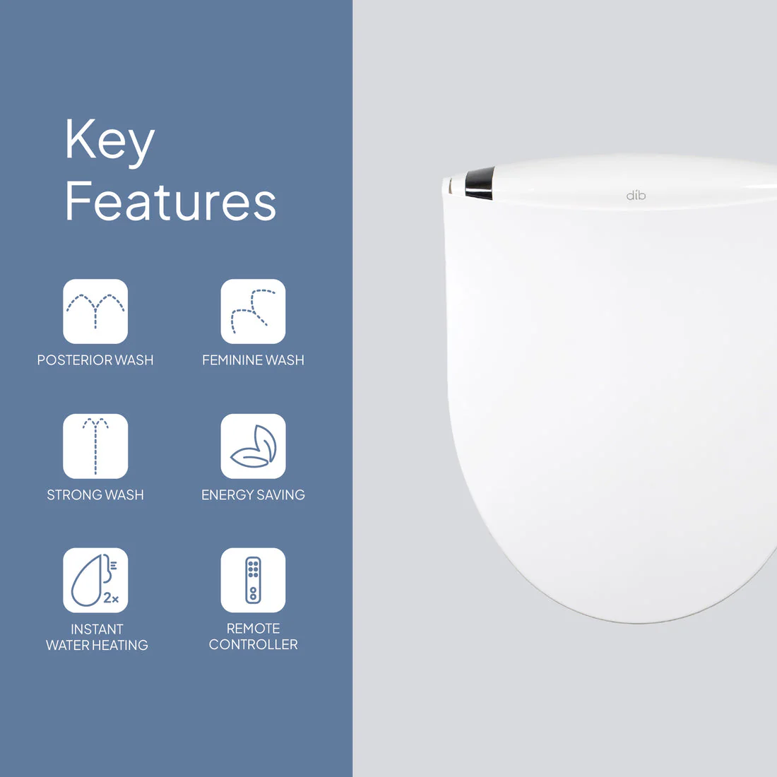 Dib C850R Electric Bidet Dual Wash - Standard - Image 6