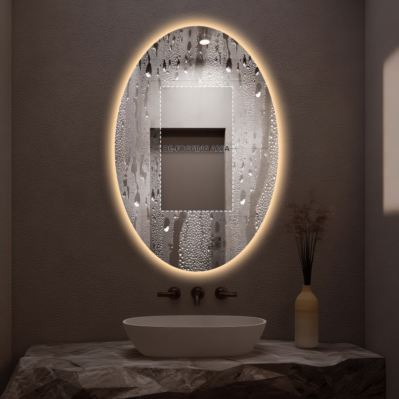 Eclipse Touchless 600 x 900 LED Mirror - Three Light Temperatures - Image 6