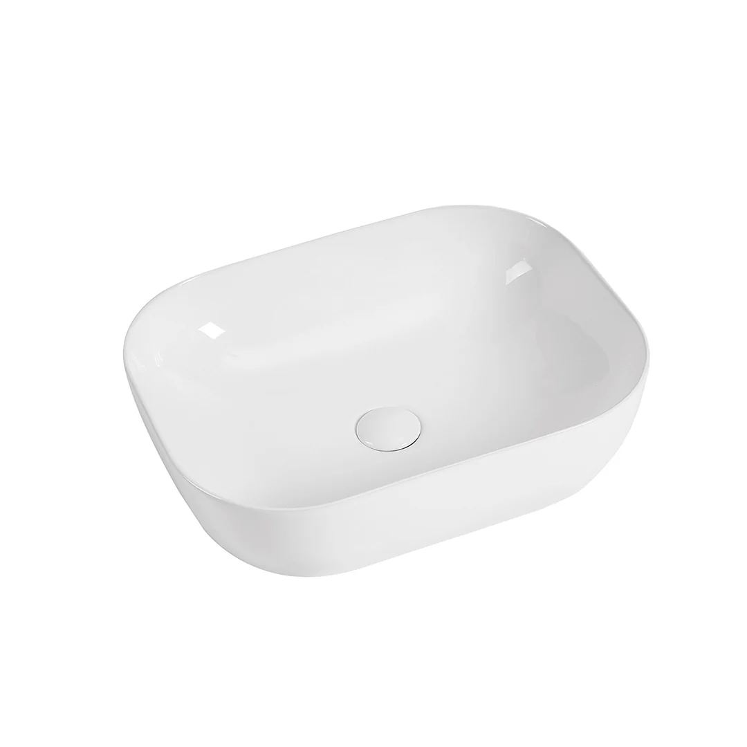 Eden 460 Matte White Rectangle Above Counter Basin