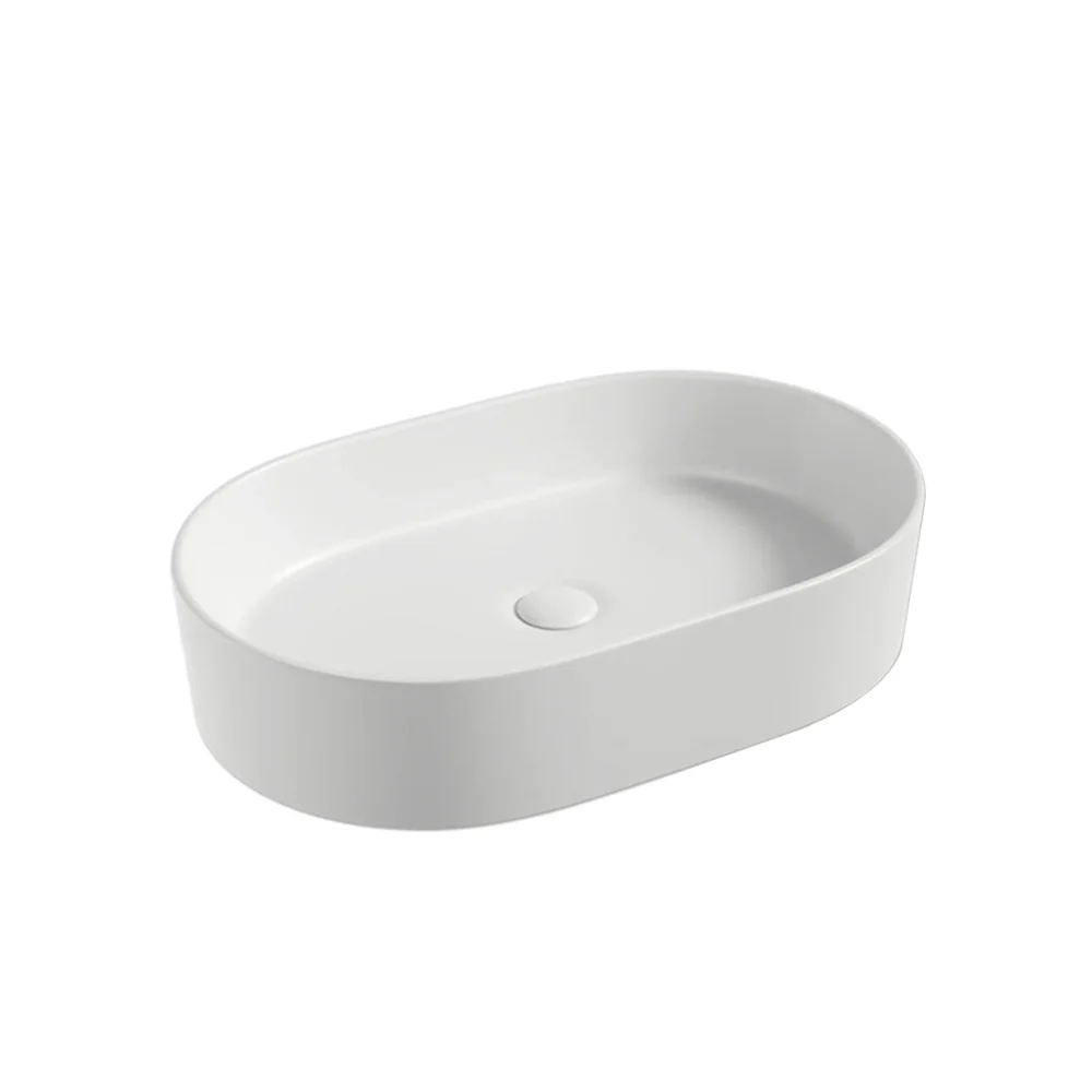 Elba 500mm Matte White Above Counter Basin