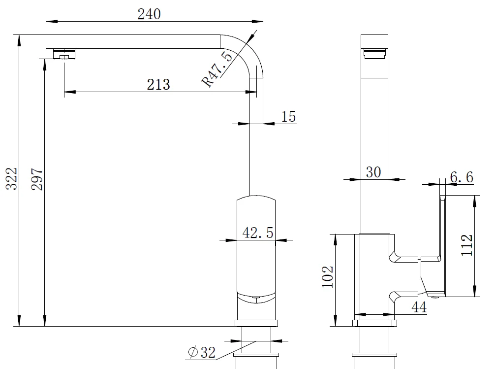 Exclusive Chrome Kitchen Mixer - Image 2