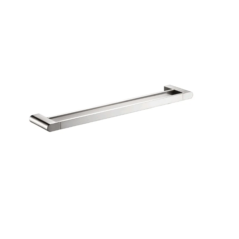 Flores 600 Brushed Nickel Double Towel Rail