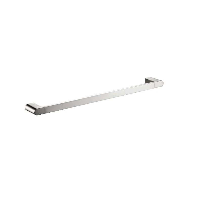 Flores 600 Brushed Nickel Single Towel Rail