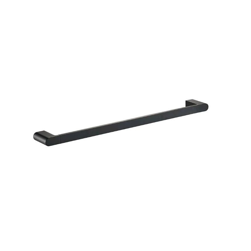 Flores 800 Black Single Towel Rail
