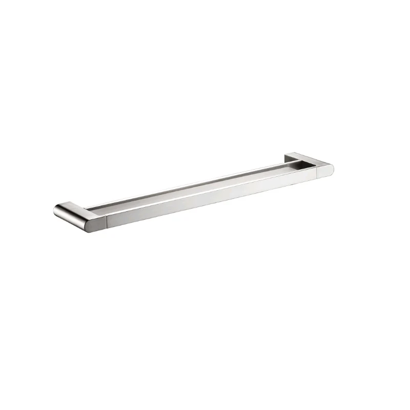 Flores 800 Brushed Nickel Double Towel Rail