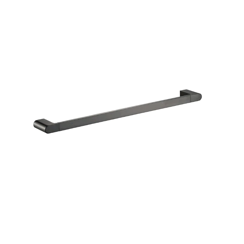 Flores 800 Gunmetal Single Towel Rail