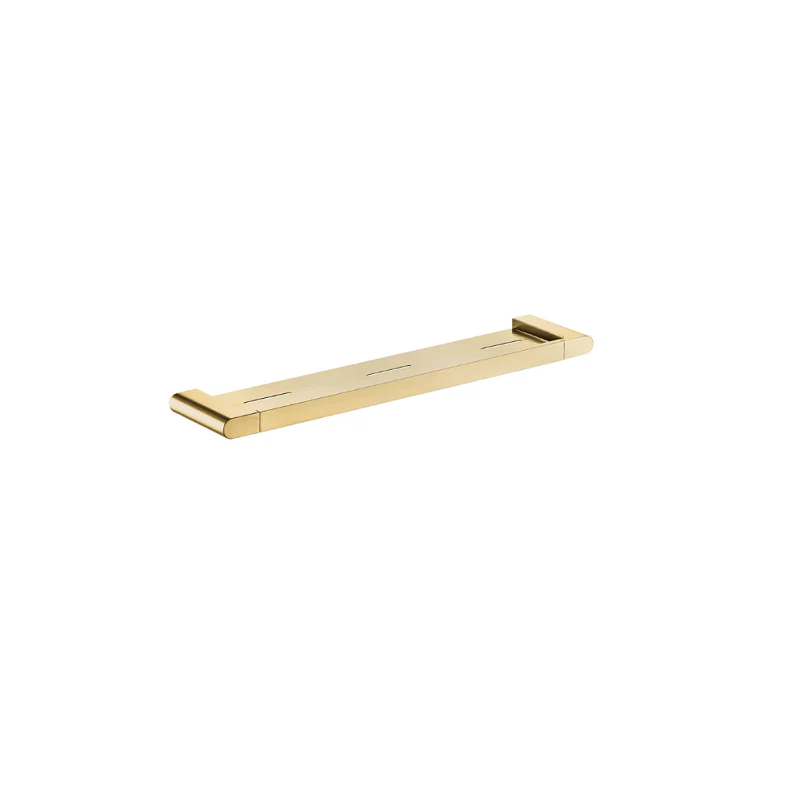 Flores Brushed Gold Metal Shelf