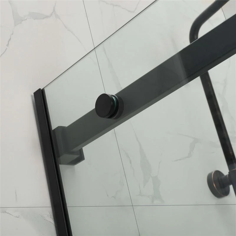 Frameless Adjustable Over Bath Wall to Wall Sliding Shower Screen - Image 6