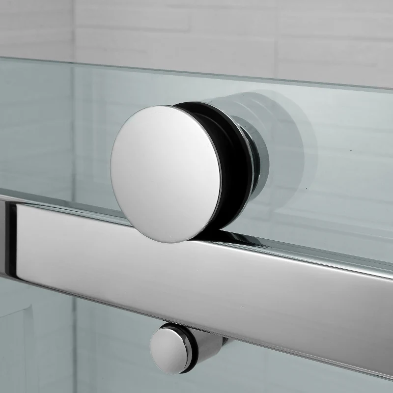 Frameless Adjustable Wall to Wall Sliding Shower Screen - Image 6