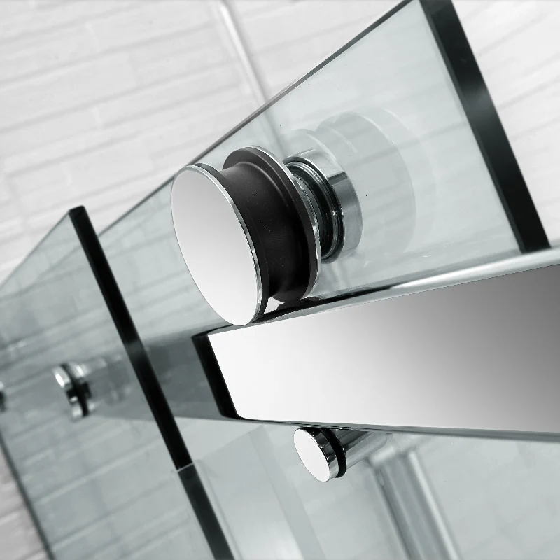 Frameless Adjustable Wall to Wall Sliding Shower Screen - Image 8