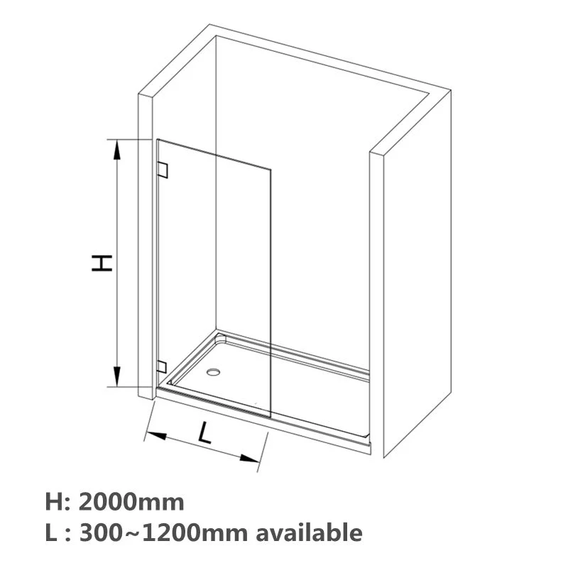 Frameless Fixed Panel Shower Screen - Image 6